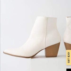Matisse Ivory Ankle Booties